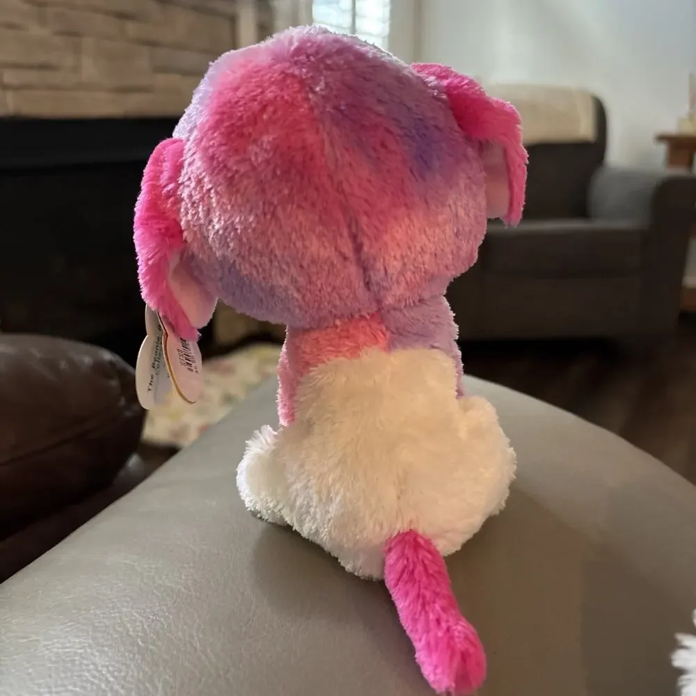NWT TY Beanie Boos - SHERBET the Dog (Glitter Eyes) (6 inch) Boo Toy